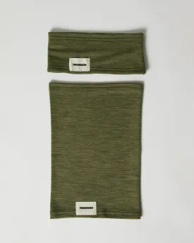 #2 SET HEADBAND   TUBE SCARF OLIVE