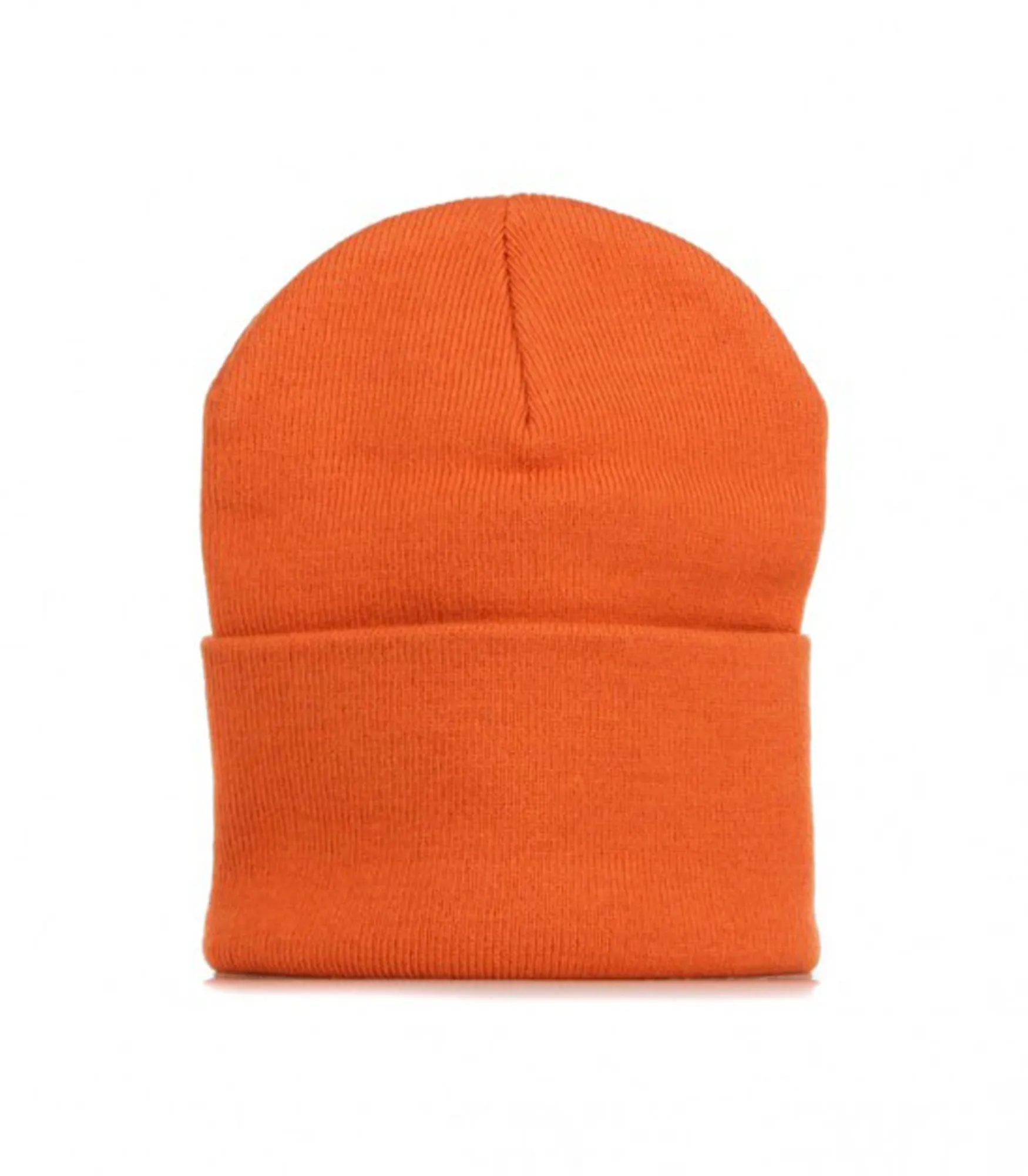 Acrylic Watch Hat - Brick Orange