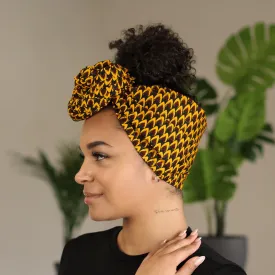 African headwrap - bronze banga nut (Vlisco)