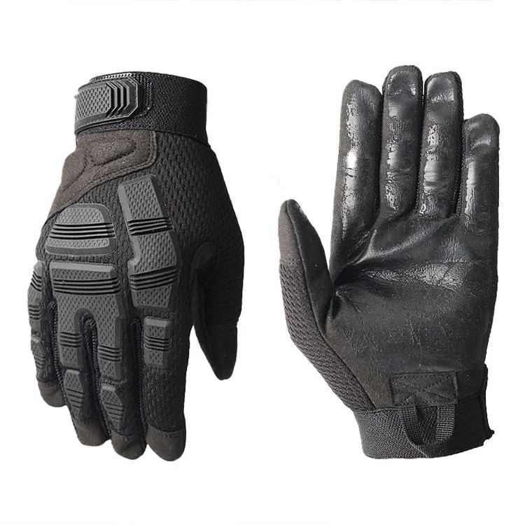 B33 Outdoor Mountaineering Riding Anti-Skid Protective Motorcycle Gloves, Size: L(Black)