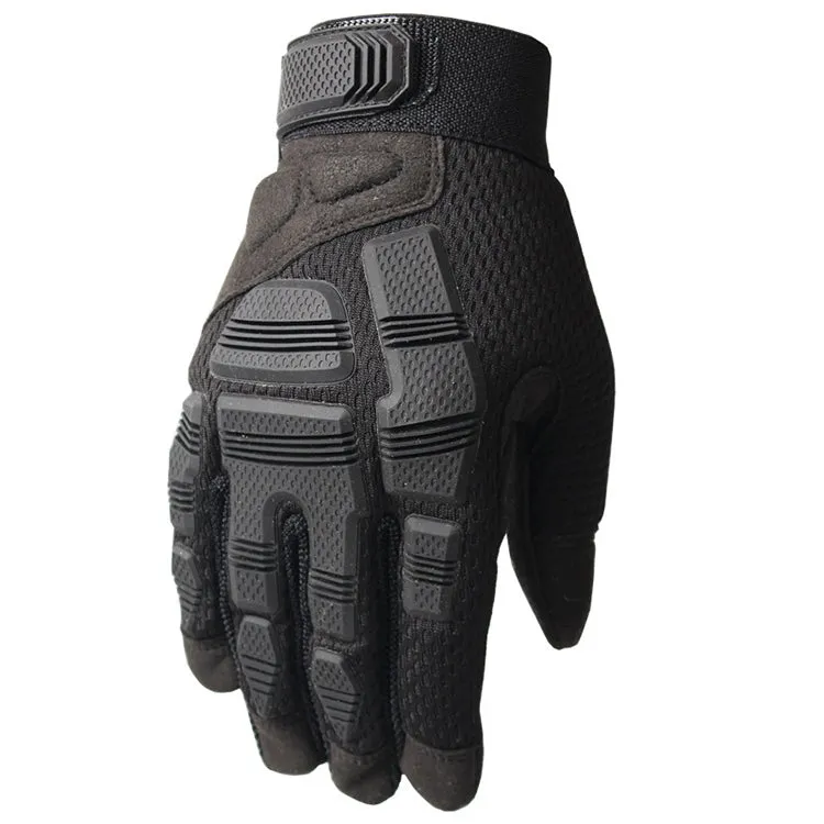 B33 Outdoor Mountaineering Riding Anti-Skid Protective Motorcycle Gloves, Size: L(Black)