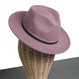 Chokore Fedora Hat with Dual Tone Band (Mauve)