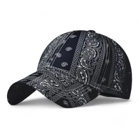 Chokore Paisley print Baseball Cap (Black)