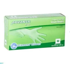 Disposable Gloves Diamond Advance - Clear Vinyl Gloves 4 Mil CDVCPF