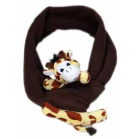 Giraffe on Brown Fleece Buddy Scarf