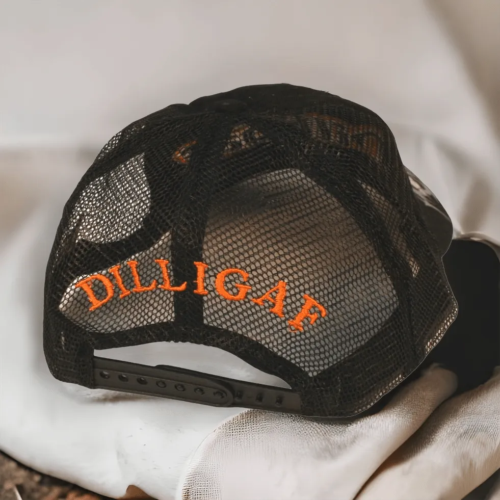 Original Dilligaf Mesh Skull w/ Wings Hat