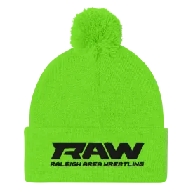 RAW Pom-Pom Beanie