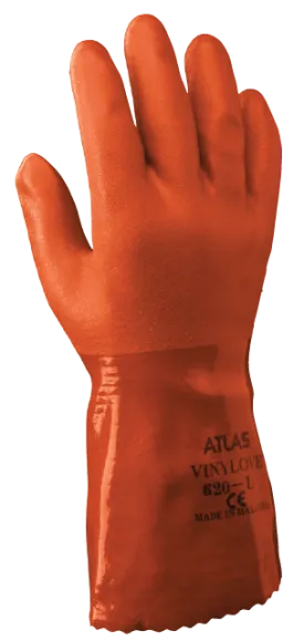 SHOWA® ATLAS® - 620 12" orange double dipped PVC (12 pairs)