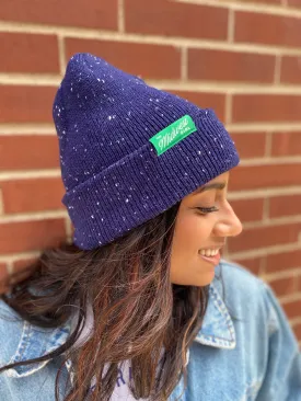 The Midwest Girl Beanie in Navy