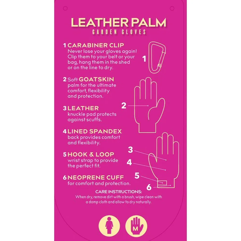 Treadstone ClipGlove Purple Leather Palm Gloves - Small